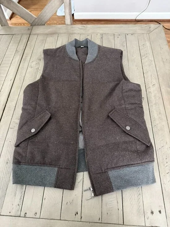 SUITSUPPLY Mens Vest Brown Size Medium - Picture 1 of 6